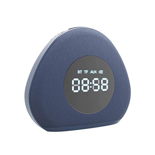 Preisvergleich Produktbild Technology Spiegelleuchte Bluetooth-Lautsprecher, Subwoofer-Handy-Audio-Außenlautsprecher Wecker 10W Großvolumen-Sound (Color : Blue)