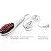BEAUTY STAR® Hair Straightener Brush, White Digital Anti Static Ceramic Hair Straighteners Heating Detangling Hair Brush Paddle Brush For Faster Straightening Styling