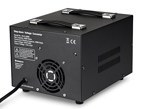 Bronson++ Convertidor de Voltaje HE-D 5000 - Salida 110/120 Voltios CA - Transformador de Núcleo Toroidal EEUU de 5000 Vatios - 110V 120V 5000W Bronson