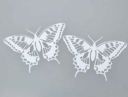 10 Stk Schmetterlinge Metall weiss Hochzeit Tischdeko Schmetterling filigran Dekoschmetterlinge Tischdeko Frühling Sommer Partydeko Tischschmuck Streuteile Basteln Schwalbenschwanz