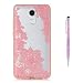 Produktbild Grandoin Huawei Enjoy 7 Plus /Y7 Prime Hülle, 2 in 1 Ultra Dünne Schale Luxus Dünn Weich TPU Bumper Case Silikon Schutzhülle für Huawei Enjoy 7 Plus /Y7 Prime (Rosa Lotus)