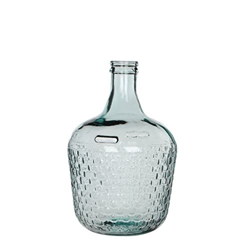 Mica decorations 241792 Diego Weave Glasflasche/Vase, Glas, Transparant, 27 x 27 x 42 cm