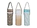 Universal Insulated Thermal Bag with Plastic Insert -- SINGLE BAG -- Baby Bottle Warmer & Cooler -- Fits Most Bottles -- BROWN HEARTS
