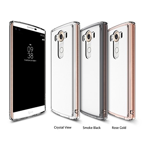 Ringke - Funda lg v10  fusion  crystal view  choque absorci  n tpu bumper  protector de pantalla libre  mejora el aspecto original resistente a ara  azos claro pc volver delgada piel personalizable lg v10 cubierta