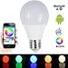 Produktbild Bombillas LED RGBW ajustables, blancas y de color (4.5W), WiFi APP-Bombillas LED controladas por teléfono inteligente, Multicolor, Regulable, Compatible con Alexa o Google Home (E26 Smart light)