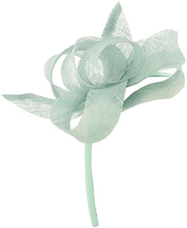Cherie Sinamay &amp; Feather Headband Fascinator, from Elegance Boardmans in a choice of colours (Aqua)
