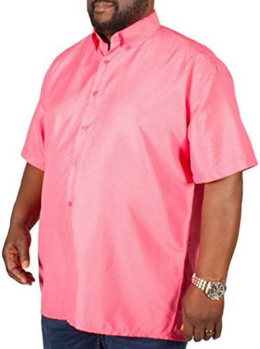 Fitzgerald Big Mens Patrick Polka Dot Shirt Coral-4XL