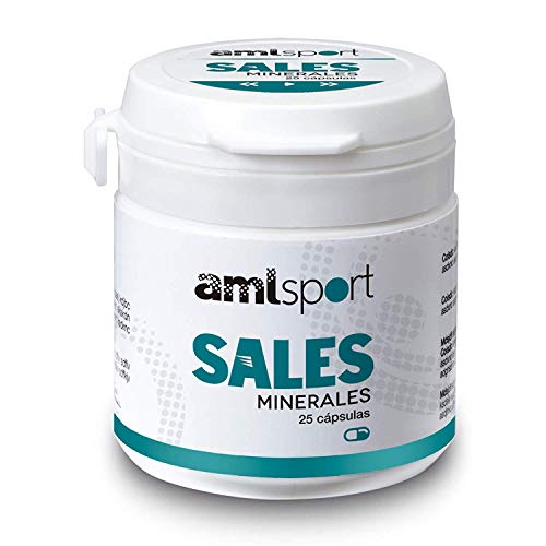 AMLsport - Sales minerales - 25 cápsulas hidratación durante y después del entreno. Apto para veganos.