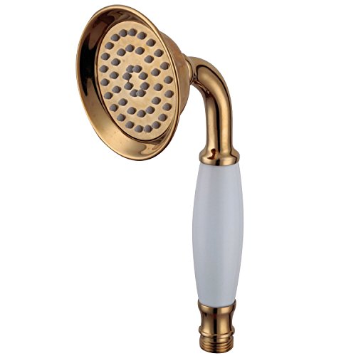 Duschkopf,S R SUNRISE retro Handbrause mit wasserfall anti-kalk Düsen golden Duschkopf messing titan SRSH05J