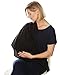 Kiddo Care Nursing Cover Infinity Nursing Scarf for Breastfeeding (Bold Black)