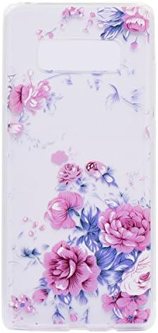 XUDAKJ for Samsung Galaxy Note 8 Case, Clear TPU Gel Cover with Shell Case Ultra-Slim Shock-Absorption Series Protective Case Bumper Scratch-Resistant Slim Thin Clear Flexible Soft Protective Case Cover for Samsung Galaxy Note 8
