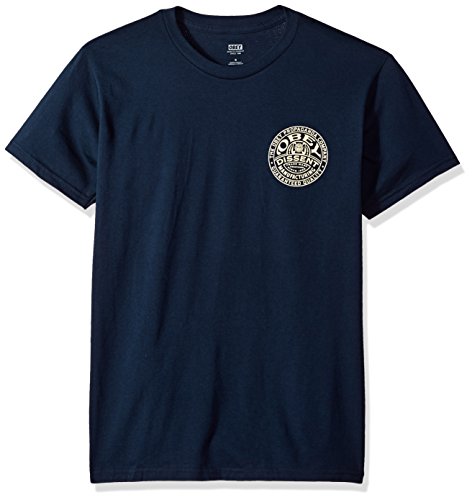 Obey Men's Propaganda Badge Tee T-Shirt, Navy, S