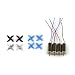 Produktbild Mini Quadcopter Full Part Set 4er Motoren RC Ersatzteile 8pcs Propeller Blades für JJR/C Mini Drone Quadcopter H36