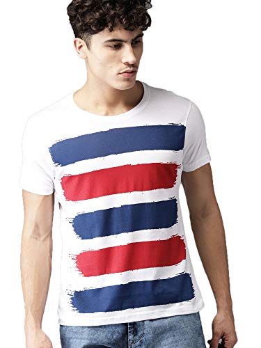 Buy Leotude Men's Cotton T-shirt (White 