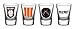 Produktbild Call of Duty Gläserset Shot Glasses 4tlg 5cl
