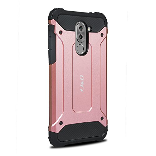 Honor 6X Funda  J D  Armadura Delgada   Doble Capa   Protecci  n Pesada  H  brida Resistente Funda Protectora y Robusta para Huawei Honor 6X - Rosa Oro