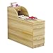 Produktbild Laptopständer DD Locker, Sofa Side Wohnzimmer Locker Sofa Eckschrank Couchtisch Wohnzimmer Schrank -Werkbank (Farbe : Light walnut-80cm)