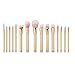15Pcs Pro Rose Gold Makeup Brushes Powder Foundation Blending Blusher Cosmetics Make Up Brush Set