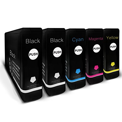 Tinten Patronen für Epson Workforce Pro WP-4535DWF - ersetzen 5er T7021-4 BK, C, M, Y Drucker Patronen - kompatible Premium Alternative im 5er Kombi Set- non oem