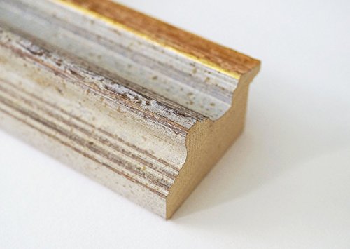 Spiegel Wandspiegel Badspiegel Flurspiegel Garderobenspiegel – Über 200 Größen – Trento Beige Gold 5,4 – Außenmaß des Spiegels DIN A2 (42,0 x 59,4 cm) – Wunschmaße auf Anfrage – Antik, Barock - 6