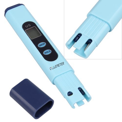 COLEMETER Digital LCD EC Leitwertmessgerät zur Überprüfung der Wasserqualität Wassertester Tester Pen 0-9999 µs/cm - 3