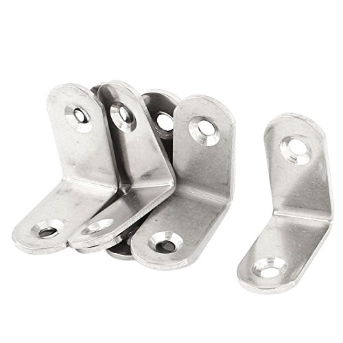 Sourcingmap 10 Schraube montiert Möbel 90 Grad Winkel Ecke Halterung 30 x 30 mm