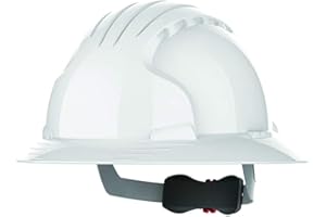 JSP EVO6100 Full Brim Safety Helmet with Wheel Ratchet - white (AJP170-000-100)
