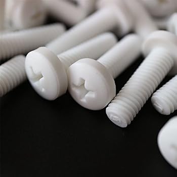 Vis à Tête Cylindrique Rainurée En Plastique - Diamètre M3 à M8, Lot, Neuf, Générique