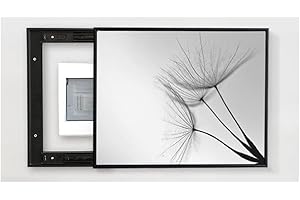 CAKUNMIK 50 * 40cm Tapa Contador luz - Contador De Luz Cubre Cuadros Decorativos Modernos Caja Medidor Eléctrico Pintura Decorativa Vacía Colgante Desmontable Creativa Cubierta Simple Contadores