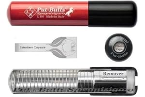 TLVS PUT-BUTTS SPEGNISIGARO Spegnisigaro per toscano. Put - Butts Made in Italy. Dal Produttore il Modello L 100 Singolo con Remover Meccanismo Interno, Colore Rosso Sport.