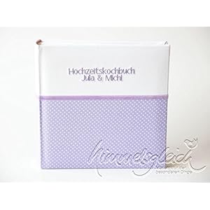 Hochzeitsalbum Pünktchen flieder