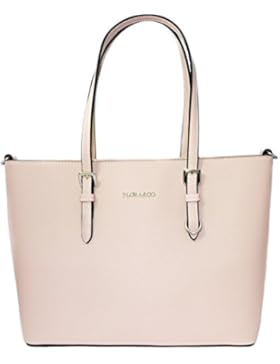 Shopper Tasche Handtasche Rosa Flora & Co Schultertasche Saffiano