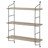 Material: - MDF mit PVC finish - Stahl ; Farbe: Holz-Optik