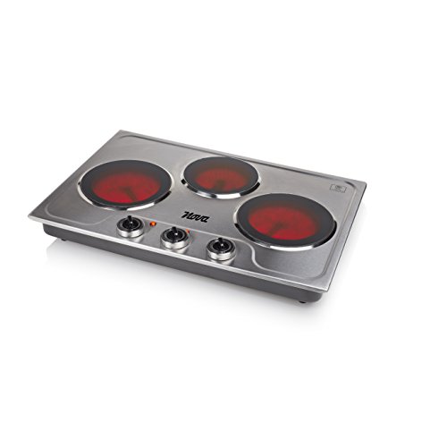 Nova 02.300300.01.001 Kochplatte Keramik mit 3 Kochfeldern, 3300 W - 2