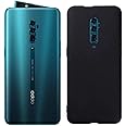 More Fit Rubber Premium Tough Silicon Candy Back Cover Case for Oppo Reno 10x Zoom, Black