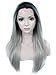 Produktbild Imstyle Dark Ombre Gray Color Long Silky Straight Texture Cosplay Drag Queen Costumes Wig 24 inch