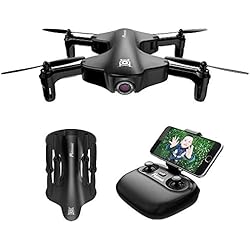 Potensic Drone Plegable con HD Camara, Drone Gran Angular, RC Quadcopter con WiFi FPV 2.4GHz, VR Control Remoto y Función de Posicionamiento de Flujo Óptico, Modo sin Cabeza, U29 Negro