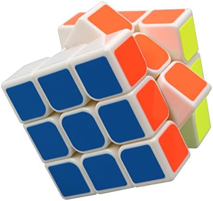 FC MXBB 3x3 PVC Stikcer Smooth Speed Puzzle Magic Cube White -Twist Brain Teasers IQ Toys for kids 56mm