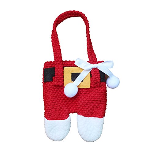 csdsotre Kerstmis bestekbak tassen 12 pc ’s Sankt-beroep Kerstmis decoratie bestek kostuum kleine broeken en kleding bestek-sets (12 stücke)