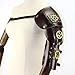 Produktbild FELICIGG Gothic Steampunk Verstellbarer Armgurt Körper Brustgurt Schulterschutz Cosplay Metallnieten Zubehör Dekor Beefy und Aggressiv Look Club Wear Kostüme (Color : Brown)