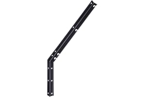 Garmix support de fil barbelé de fixation | Fil naturel galvanisé noir droit 45° (45 dégres 3 mm/ 4 cm noir)