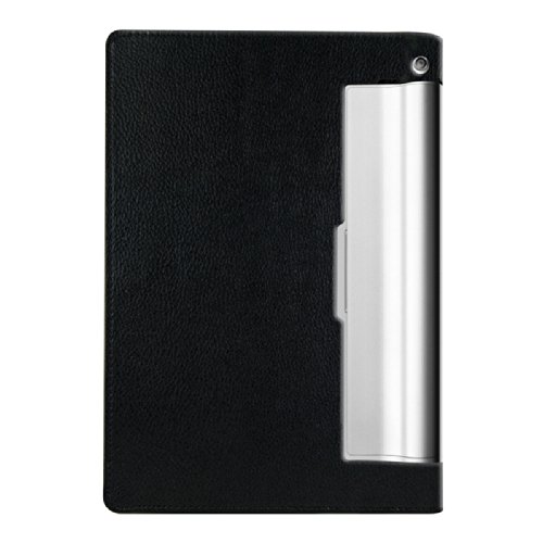 3in1 Set: kwmobile Hülle für Lenovo Yoga Tablet 10 – Tabletcover Slim Case Tablet Schutzhülle – Smart Cover Tabletcase Schwarz + Folie, kristallklar + Stylus, Schwarz - 4