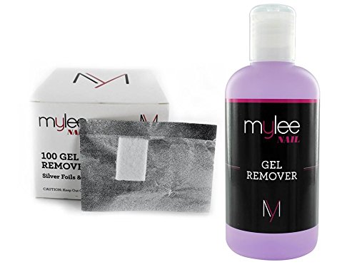 Mylee Gel Remover + Foil Wraps UV LED Kit Nail Gel Soak Off NEW Manicure Salon Beauty