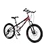 Produktbild SJSF Y Kinder & Jugend Fahrrad 20 Zoll Fahrrad 7 Gang-Schaltung Mountainbike Scheibenbremse Stoßdämpfung Kinder Radfahren Mountainbike,Black