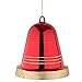 Produktbild Große Feste Party Schmuck Glocke Hochzeit Weihnachtsschmuck Weihnachtsdeko rot glänzend 25 cm Durchmesser. Hochwertige Glocke für Innen und wetterfest für Aussen. Mit Aufhängung und Goldband