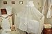 Luxury Baby Cot Bed Crown Canopy / Mosquito Net 480 cm Only MOON - WHITE