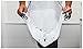 Vinsani Beard Bib Catcher Trim Shave Facial Hair Beard Apron - White