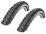 etrto: 54 x 559 01022613s2 2x Schwalbe Black Jack Neumático de la bicicleta cubierta negro 26 x 2,10-54-559