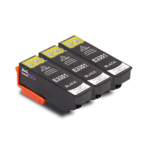 3er Set - kompatible Tintenpatronen zu EPSON T3351 33XL | 3x Schwarz mit je 24ml Inhalt | geeignet für Epson Expression Premium XP-530 / XP-540 / XP-630 Series / XP-635 / XP-640 / XP-645 / XP-830 / XP-900