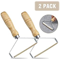 Charminer Brosse Manuel Anti Poil, Pull en Bois Vêtements 2 Pack, Anti-Peluches Fuzz, Rasoir Brosse Manuelle, Brosse Anti-Peluches Manuelle, Rasoir Anti Bouloche pour des Vetements (Jaune)